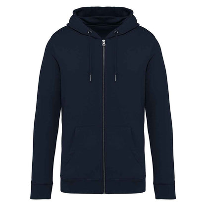 Navy Blue - Front - Native Spirit Unisex Adult Full Zip Hoodie