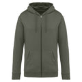 Organic Khaki - Front - Native Spirit Unisex Adult Full Zip Hoodie