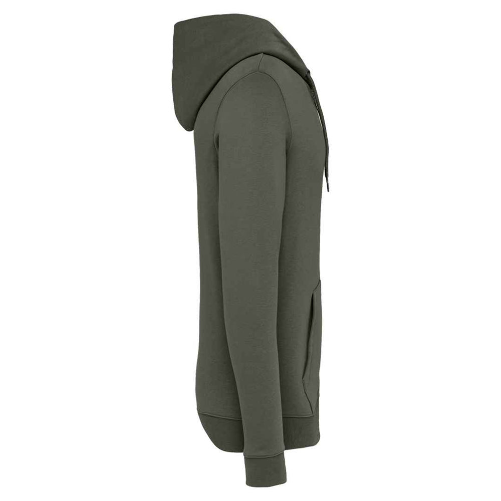 Organic Khaki - Side - Native Spirit Unisex Adult Full Zip Hoodie