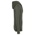 Organic Khaki - Side - Native Spirit Unisex Adult Full Zip Hoodie