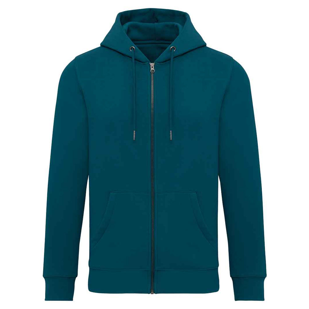 Peacock Green - Front - Native Spirit Unisex Adult Full Zip Hoodie