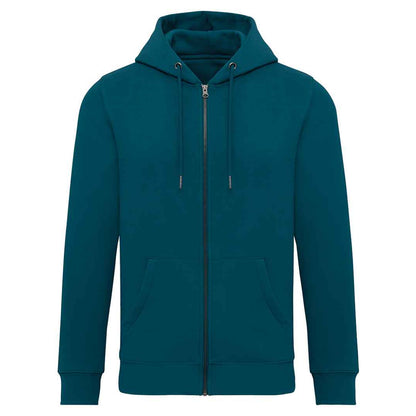 Peacock Green - Front - Native Spirit Unisex Adult Full Zip Hoodie