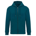 Peacock Green - Front - Native Spirit Unisex Adult Full Zip Hoodie