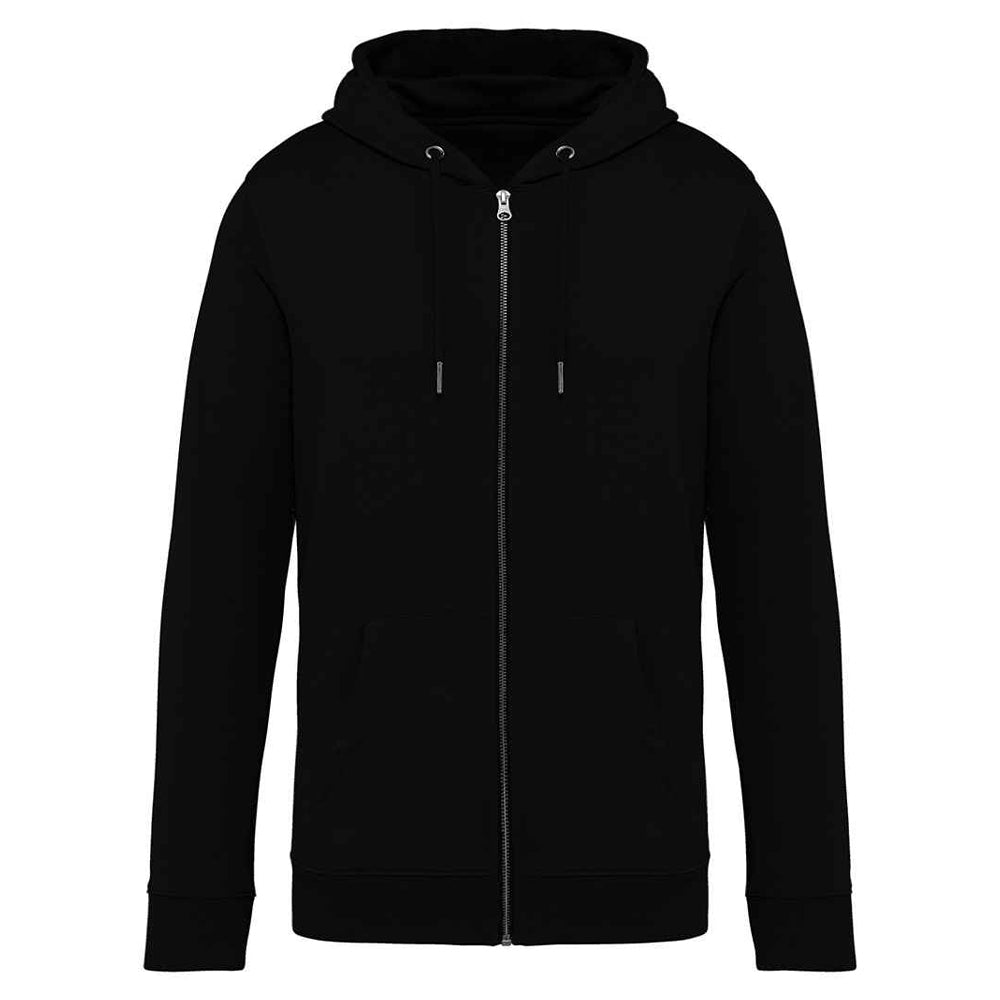 Black - Front - Native Spirit Unisex Adult Full Zip Hoodie
