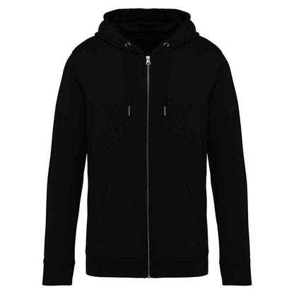 Black - Front - Native Spirit Unisex Adult Full Zip Hoodie