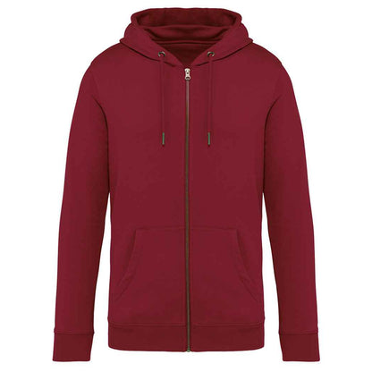 Hibiscus Red - Front - Native Spirit Unisex Adult Full Zip Hoodie