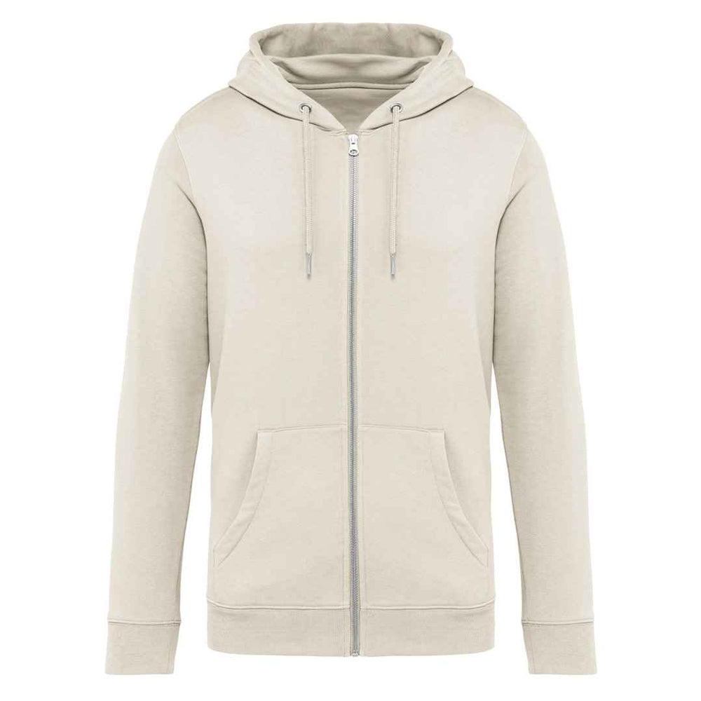 Ivory - Front - Native Spirit Unisex Adult Full Zip Hoodie