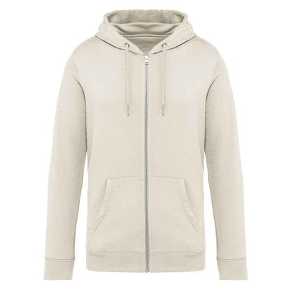 Ivory - Front - Native Spirit Unisex Adult Full Zip Hoodie