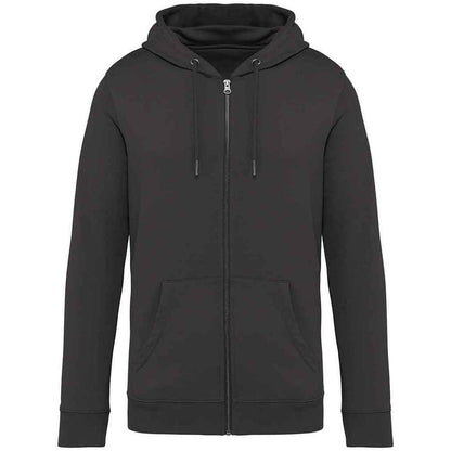 Iron Grey - Front - Native Spirit Unisex Adult Full Zip Hoodie