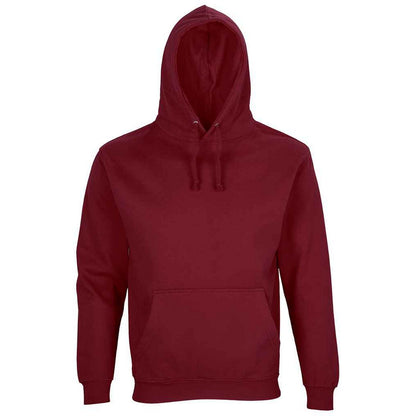 Burgundy - Front - SOLS Unisex Adult Condor Hoodie
