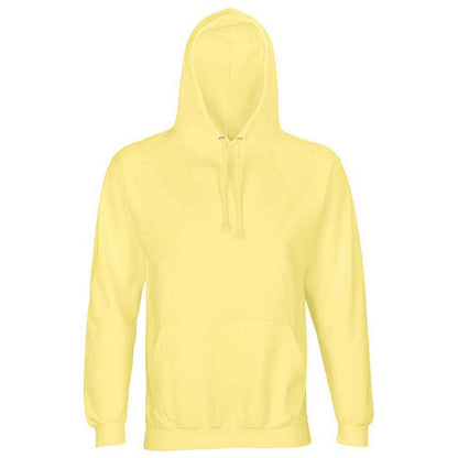 Light Yellow - Front - SOLS Unisex Adult Condor Hoodie
