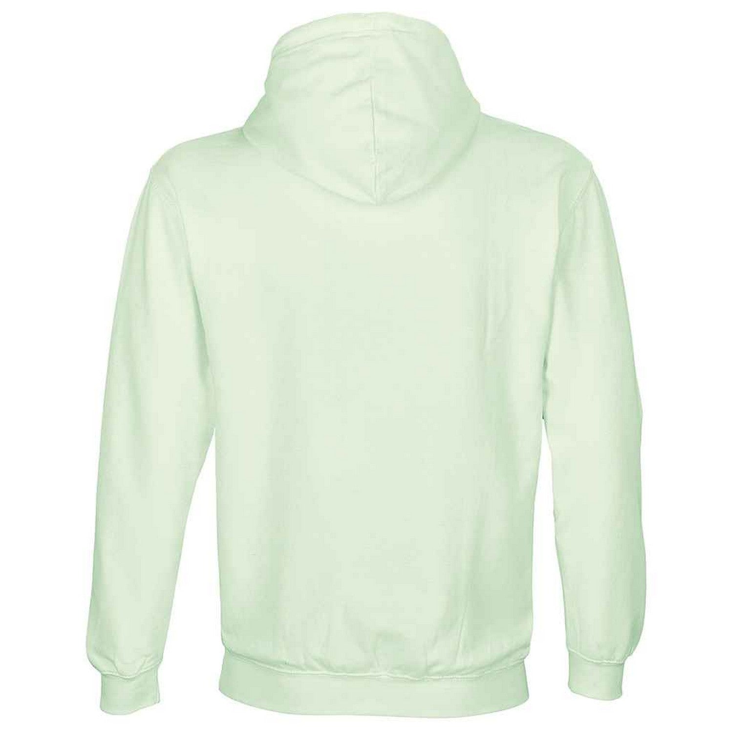 Creamy Green - Back - SOLS Unisex Adult Condor Hoodie