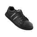 Black - Front - Dennys Unisex Adult Leather Safety Trainers