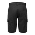 Black - Back - Premier Mens Cargo Shorts