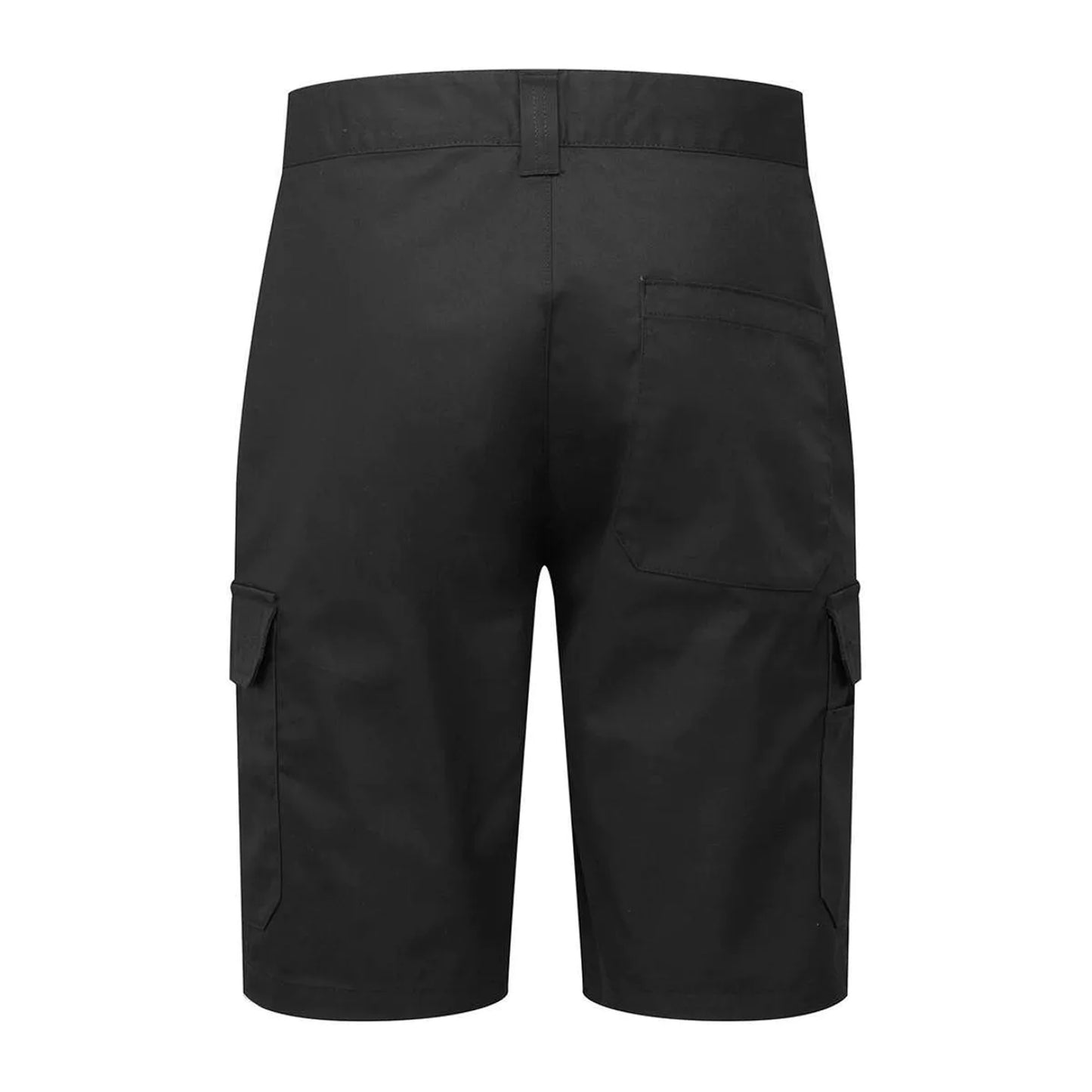 Black - Back - Premier Mens Cargo Shorts
