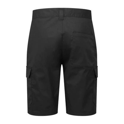 Black - Back - Premier Mens Cargo Shorts
