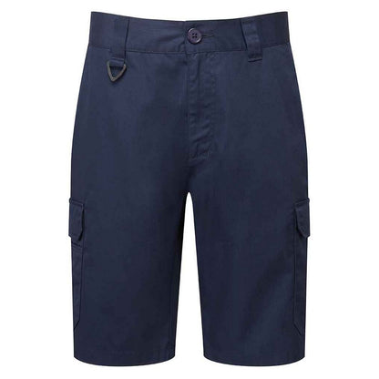 Navy - Front - Premier Mens Cargo Shorts
