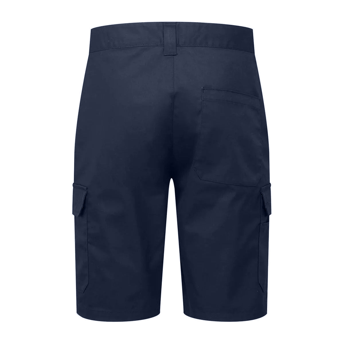 Navy - Back - Premier Mens Cargo Shorts