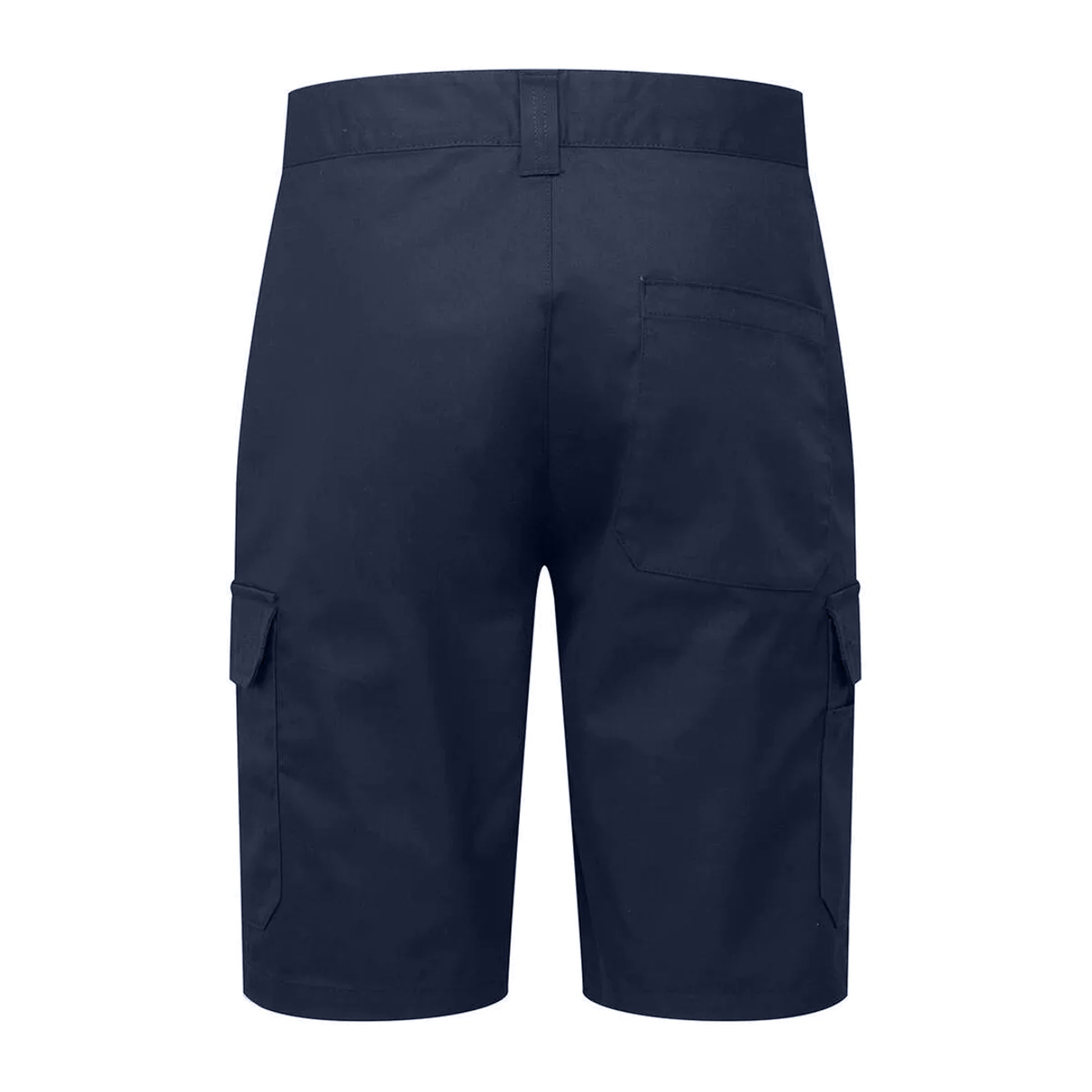 Navy - Back - Premier Mens Cargo Shorts