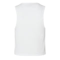 White - Back - Next Level Apparel Womens-Ladies Cropped Tank Top