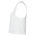 White - Side - Next Level Apparel Womens-Ladies Cropped Tank Top