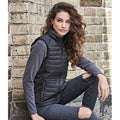 Black - Side - Tee Jays Womens-Ladies Crossover Padded Body Warmer