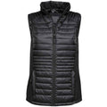 Black - Front - Tee Jays Womens-Ladies Crossover Padded Body Warmer