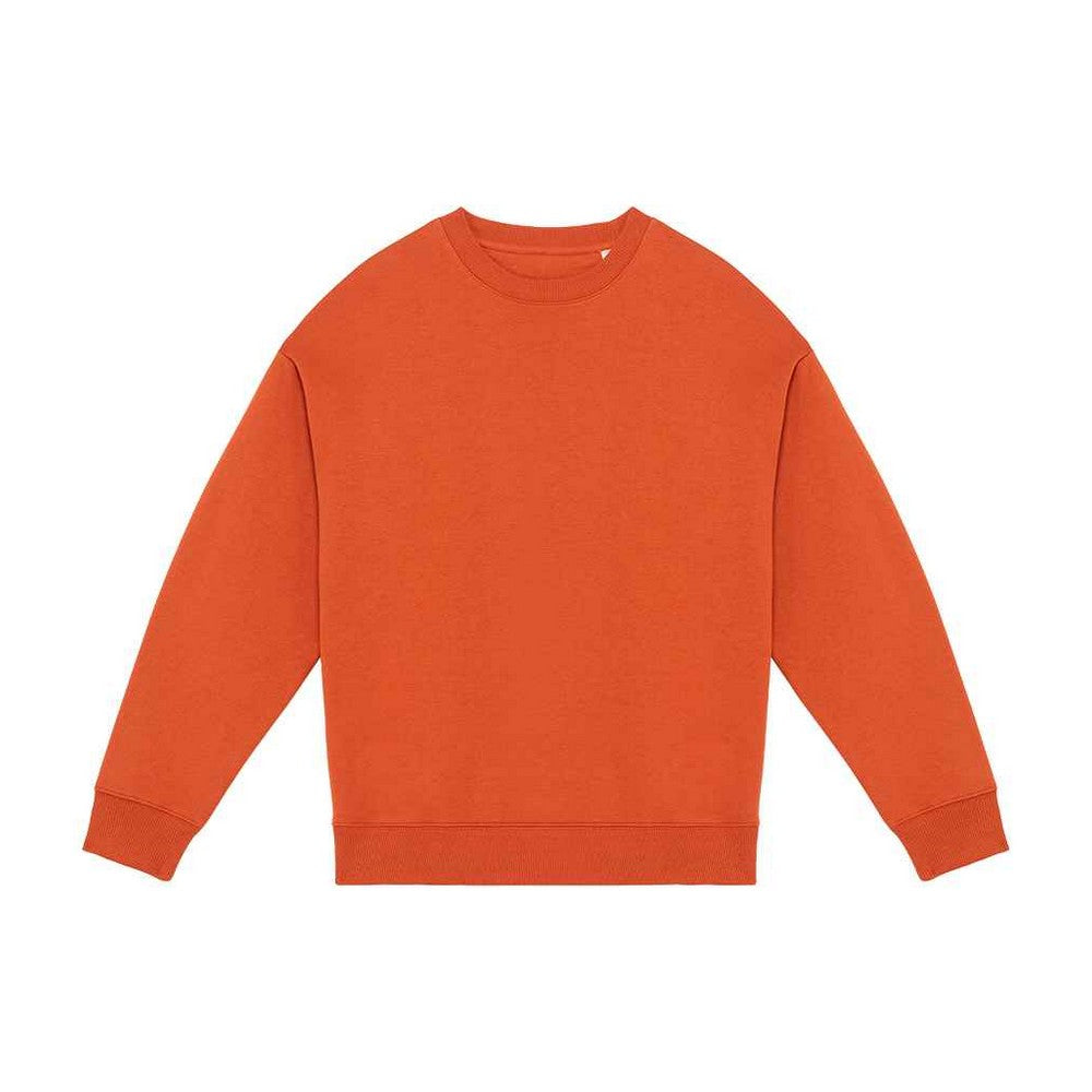 Burnt Brick - Front - Native Spirit Womens-Ladies Oversized Sweatshirt