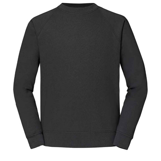 Light Graphite - Front - Fruit of the Loom Mens Classic Raglan Sweatshirt