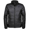 Black-Black - Front - Tee Jays Mens Crossover Padded Jacket