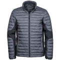 Space Grey-Black - Front - Tee Jays Mens Crossover Padded Jacket