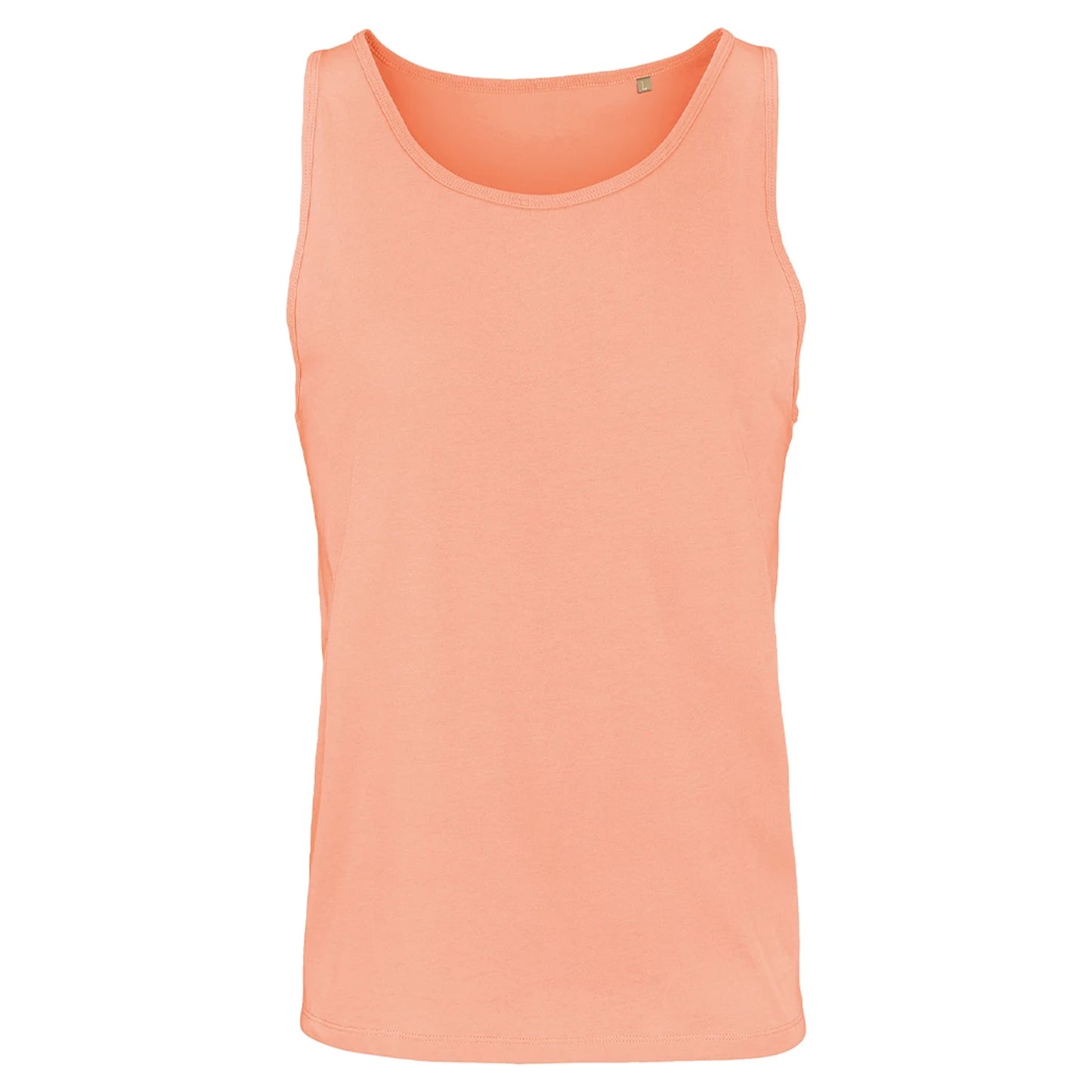 Peach - Front - SOLS Unisex Adult Crusader Organic Cotton Tank Top