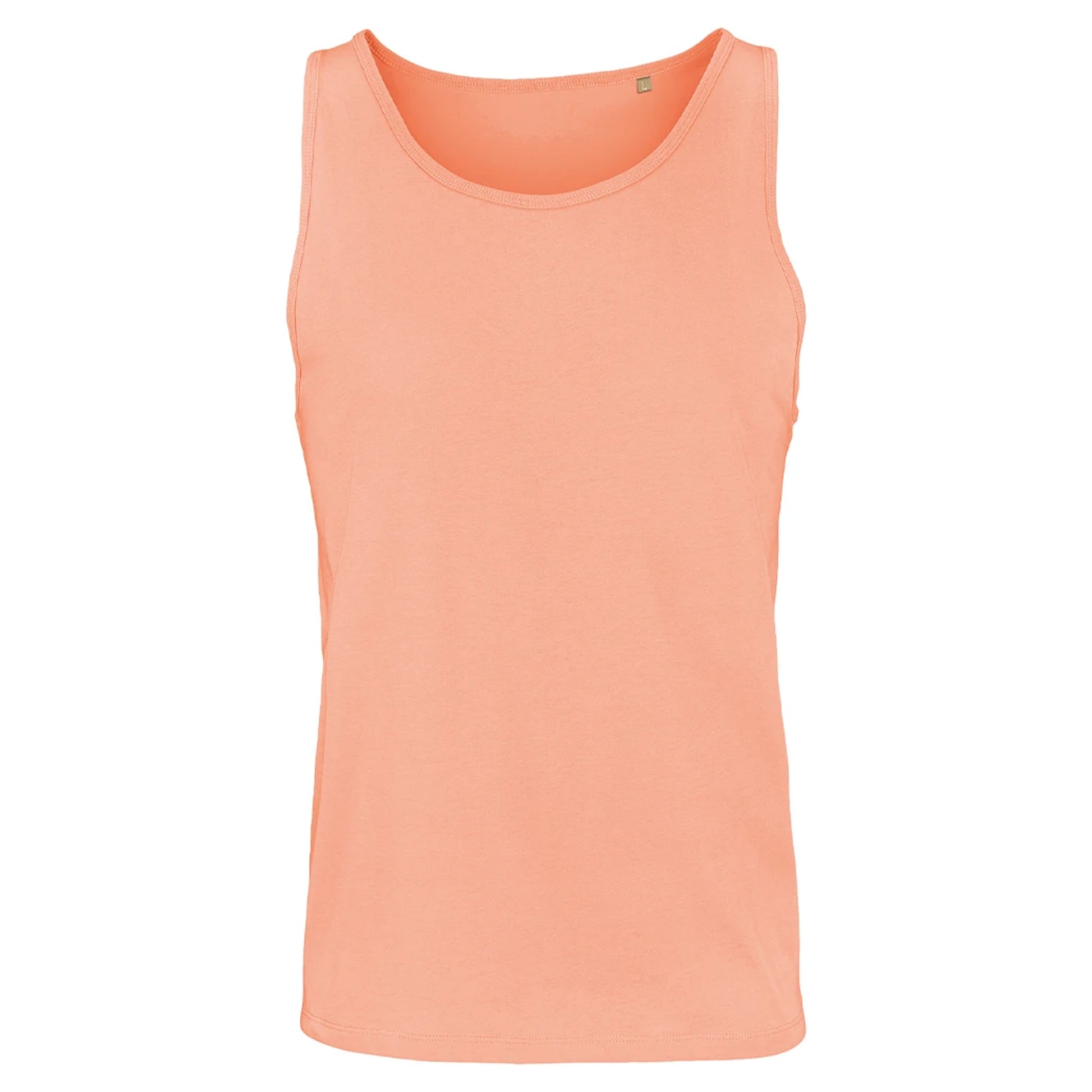 Peach - Front - SOLS Unisex Adult Crusader Organic Cotton Tank Top