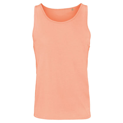 Peach - Front - SOLS Unisex Adult Crusader Organic Cotton Tank Top