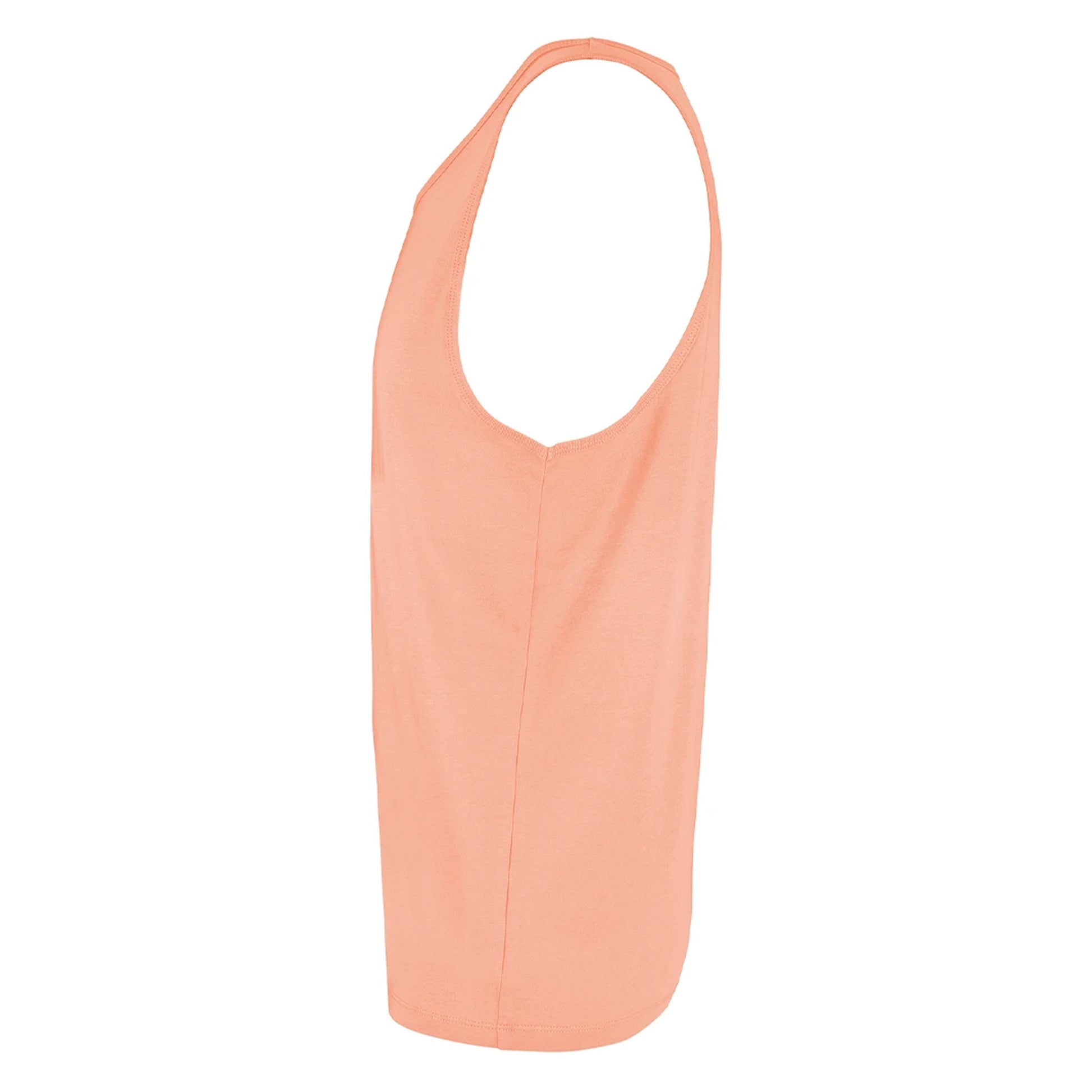Peach - Side - SOLS Unisex Adult Crusader Organic Cotton Tank Top