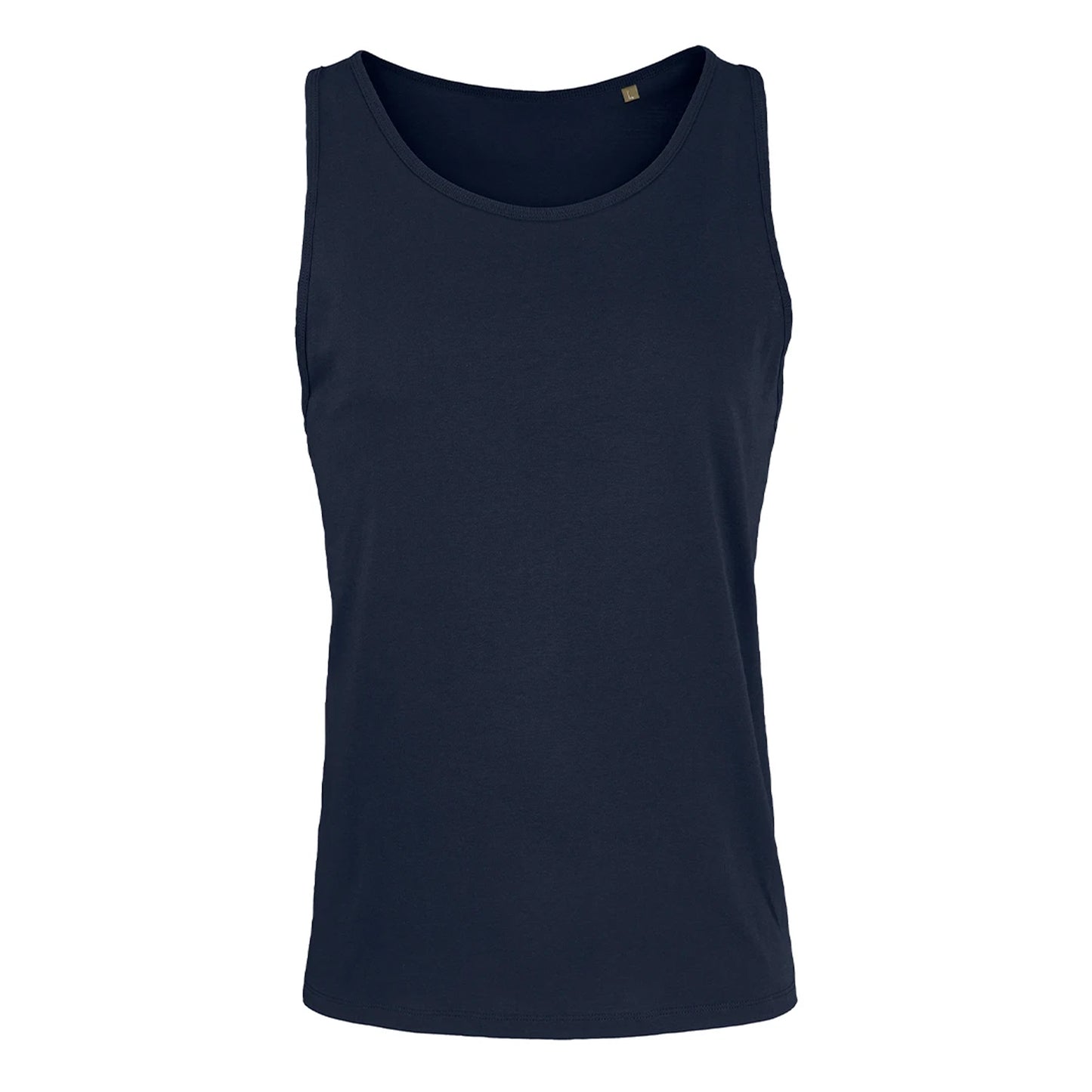 French Navy - Front - SOLS Unisex Adult Crusader Organic Cotton Tank Top