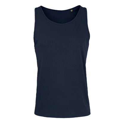 French Navy - Front - SOLS Unisex Adult Crusader Organic Cotton Tank Top
