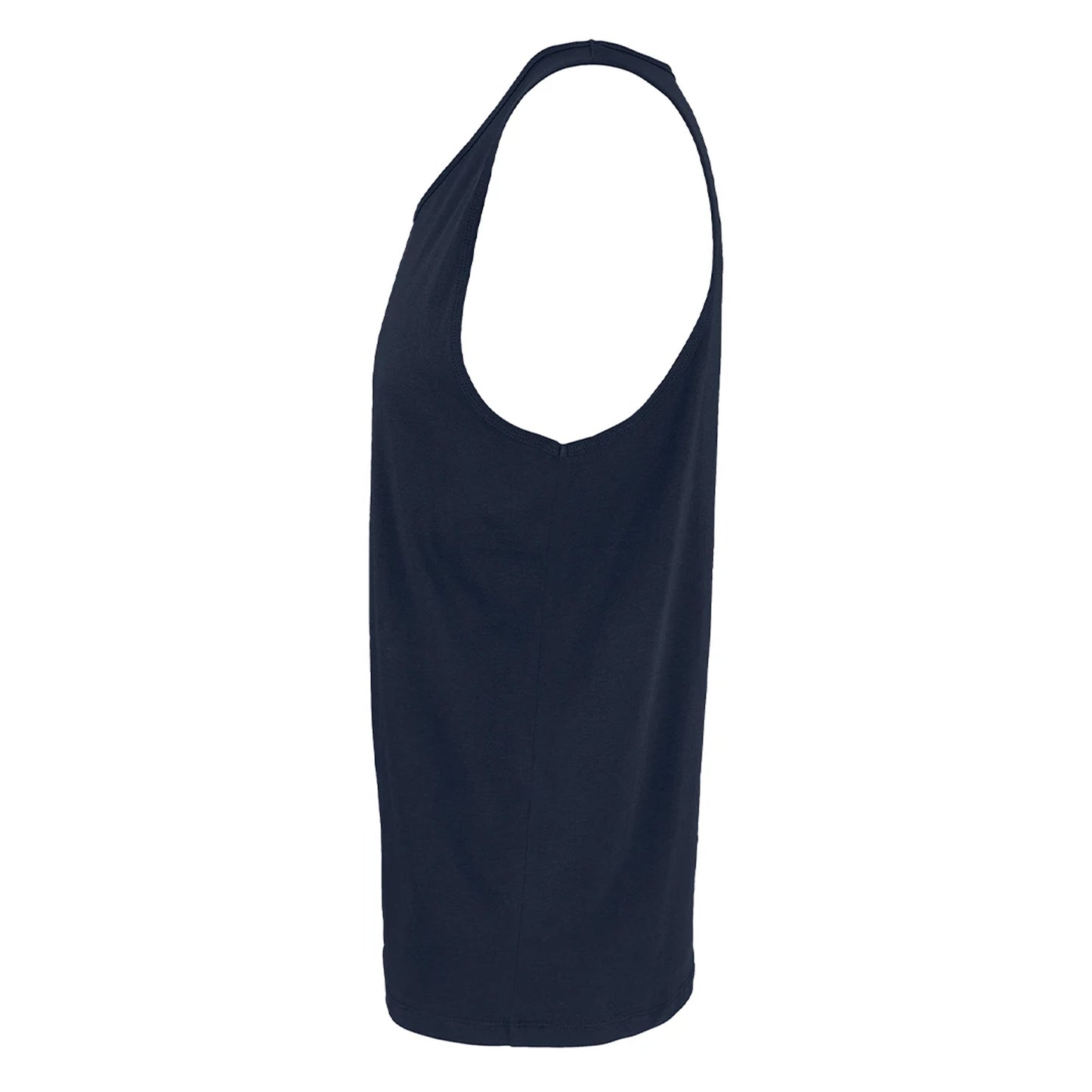 French Navy - Side - SOLS Unisex Adult Crusader Organic Cotton Tank Top