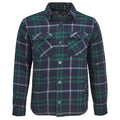 Green Empire - Front - SOLS Unisex Adult Noah Flannel Padded Overshirt