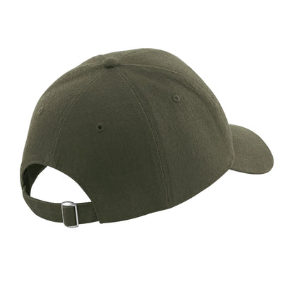 Olive Green - Back - Beechfield Pro-Style Brushed Cotton Heavy Cap