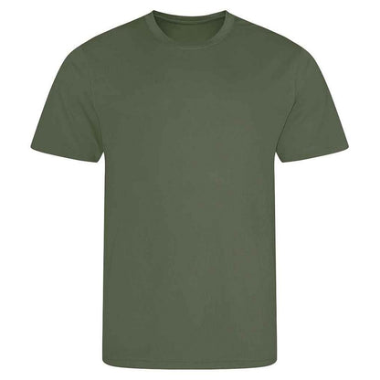 Earthy Green - Front - AWDis Cool Mens T-Shirt