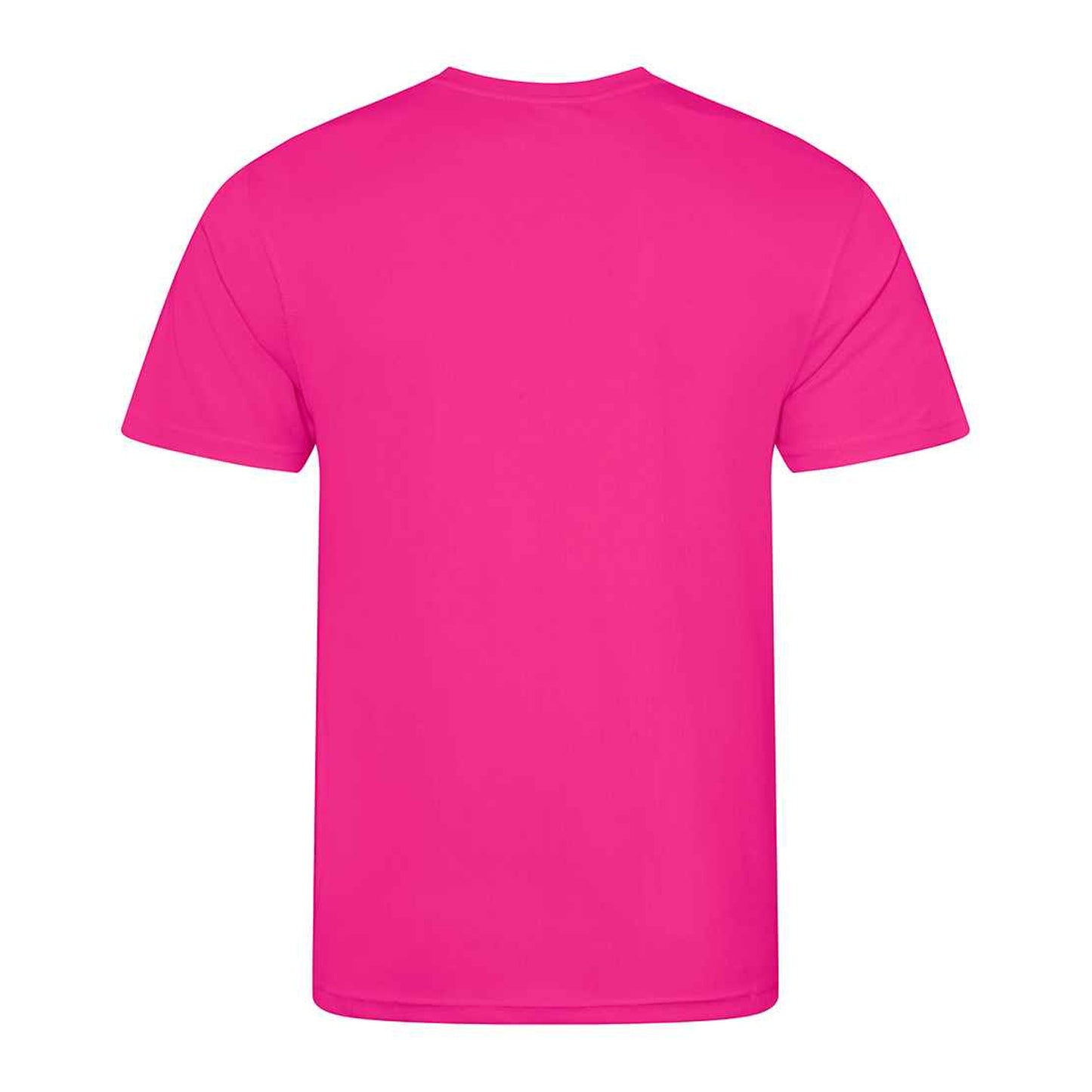 Hyper Pink - Back - AWDis Cool Mens T-Shirt