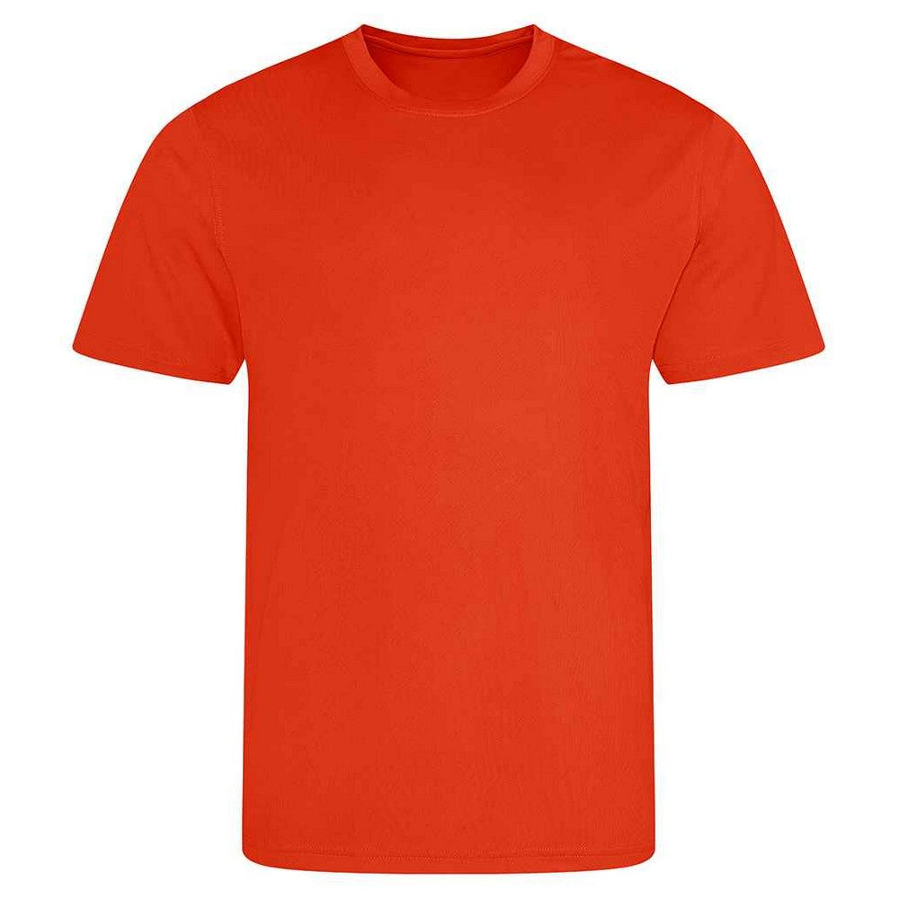 Orange Flame - Front - AWDis Cool Mens T-Shirt
