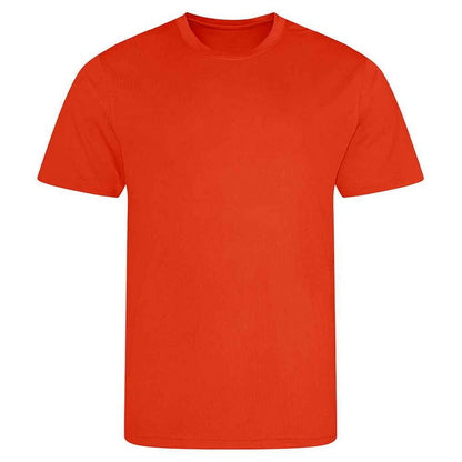 Orange Flame - Front - AWDis Cool Mens T-Shirt