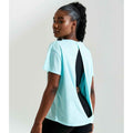 Mint - Back - AWDis Cool Womens-Ladies Open Back T-Shirt