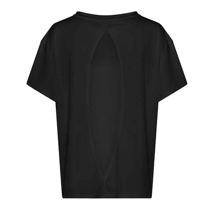 Jet Black - Back - AWDis Cool Womens-Ladies Open Back T-Shirt