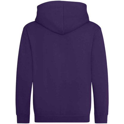 Purple - Front - AWDis Cool Childrens-Kids Zoodie Full Zip Hoodie