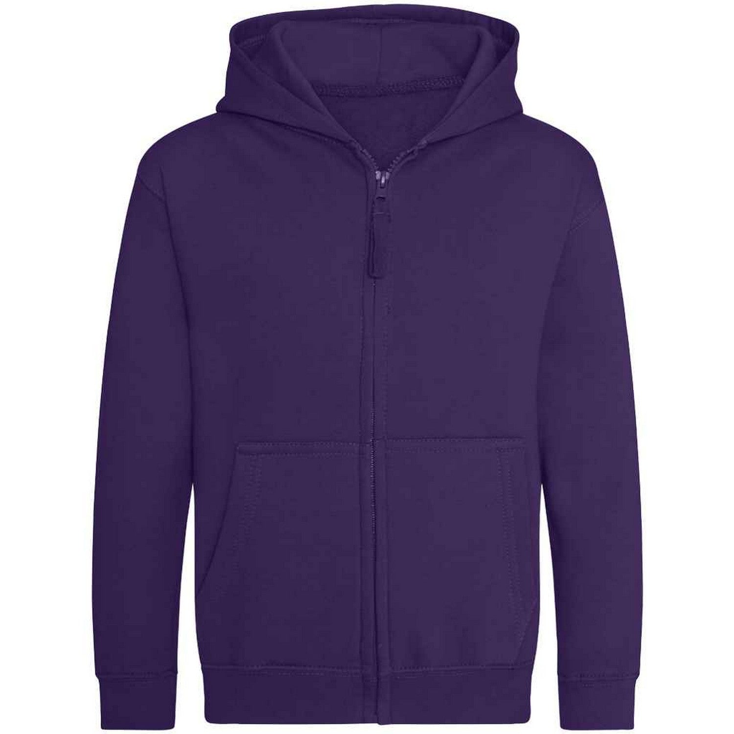 Purple - Back - AWDis Cool Childrens-Kids Zoodie Full Zip Hoodie