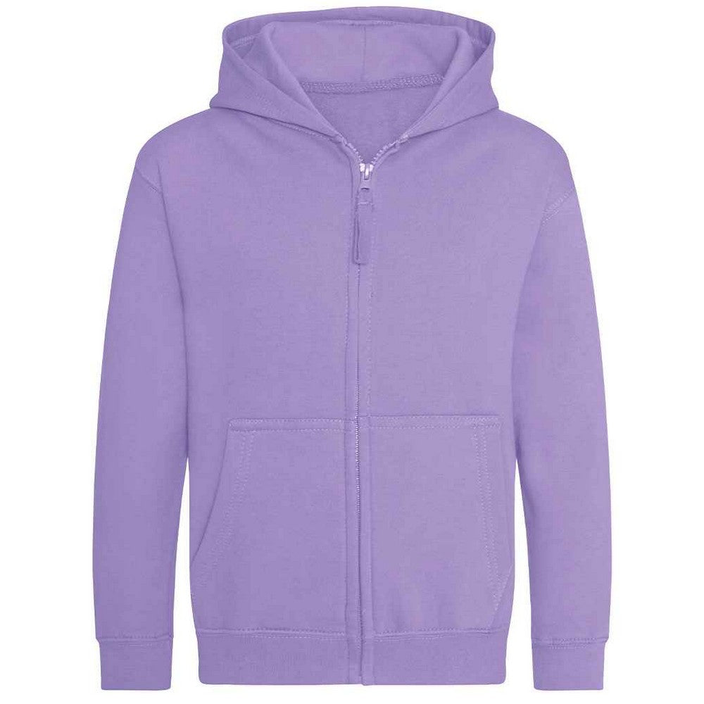 Digital Lavender - Front - AWDis Cool Childrens-Kids Zoodie Full Zip Hoodie