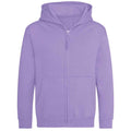 Digital Lavender - Front - AWDis Cool Childrens-Kids Zoodie Full Zip Hoodie